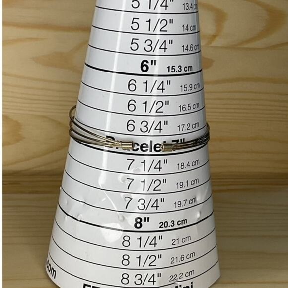 Silver-Tone Triple Band Skull Charm Bracelet With Pink & Clear Rhinestones - Picture 2 of 4